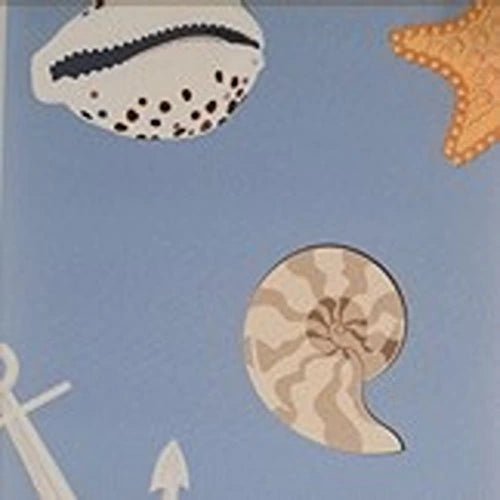 Blackout Nautical Sea and Seashell Roller Blind