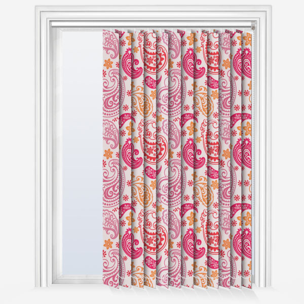 Colourful Paisley Vertical Blind
