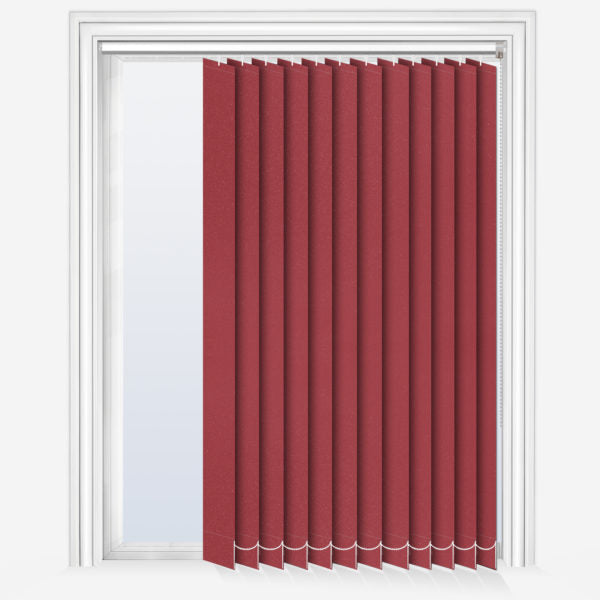 Glittered Dark Cherry Vertical Blind Blinds4value.co.uk