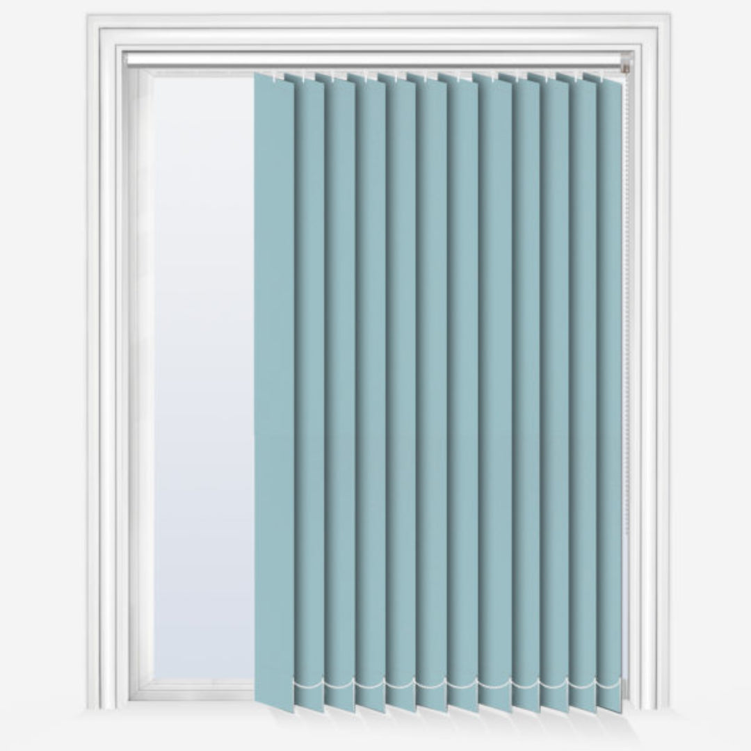 Light Sky Blue Vertical Blind Blinds4value.co.uk
