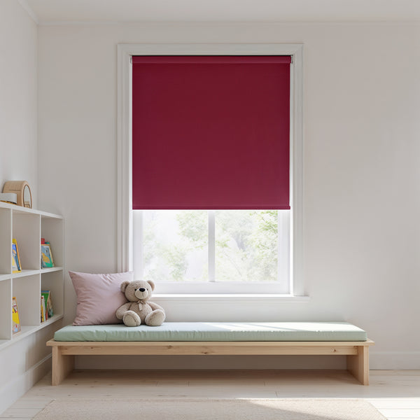Lares Berry Red Roller Blind