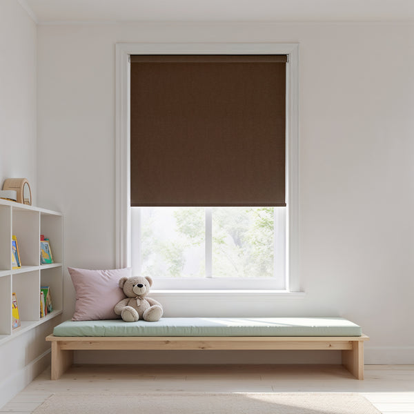 Lares Chocolate Brown Roller Blind