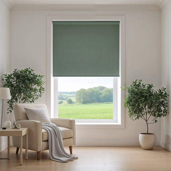 Lares Lawn Green Roller Blind