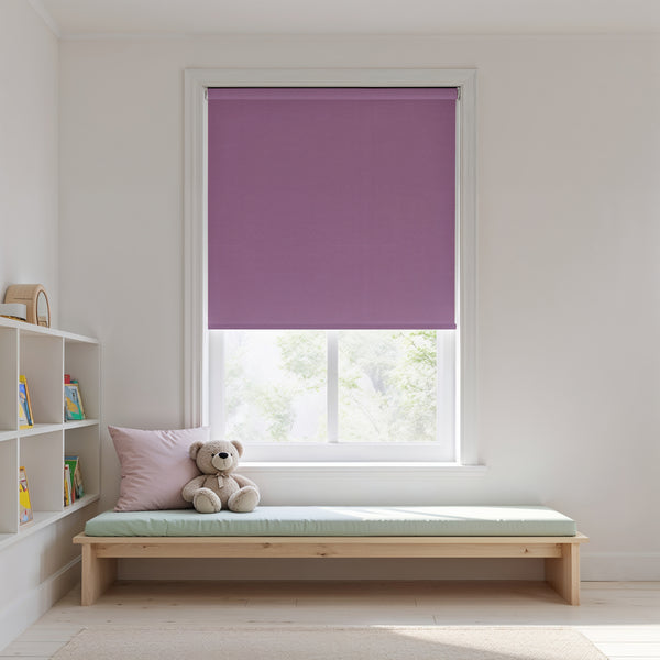 Lares Plum Purple Roller Blind
