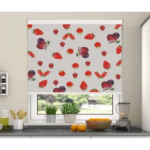 Cherry Strawberry  Red Roller Blind