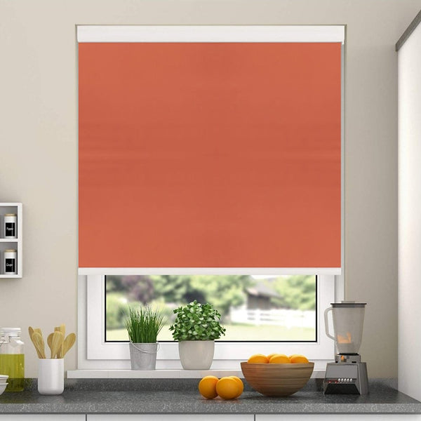 Flame Orange Roller Blind