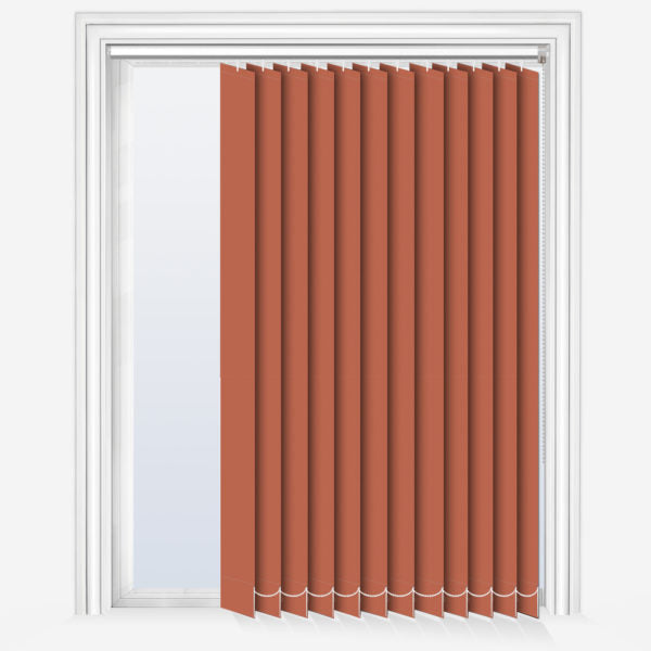 Flame Orange Vertical Blind