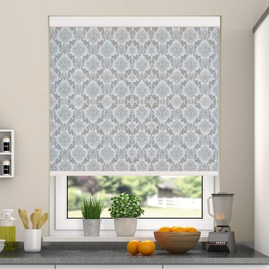 Light Coffee Lace Roller Blind