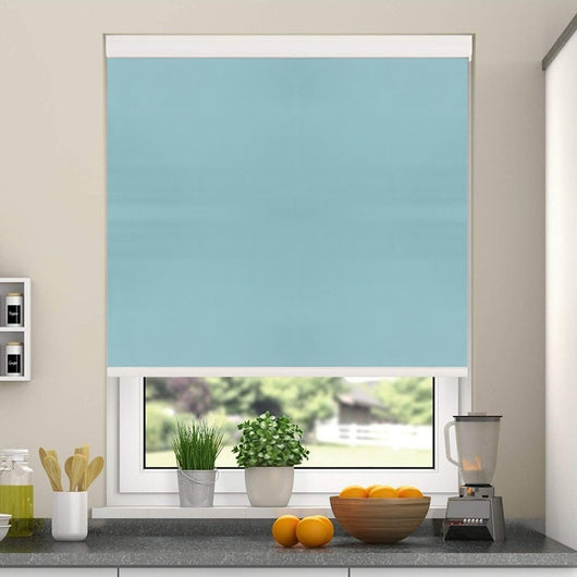 Light Sky Blue Roller Blind