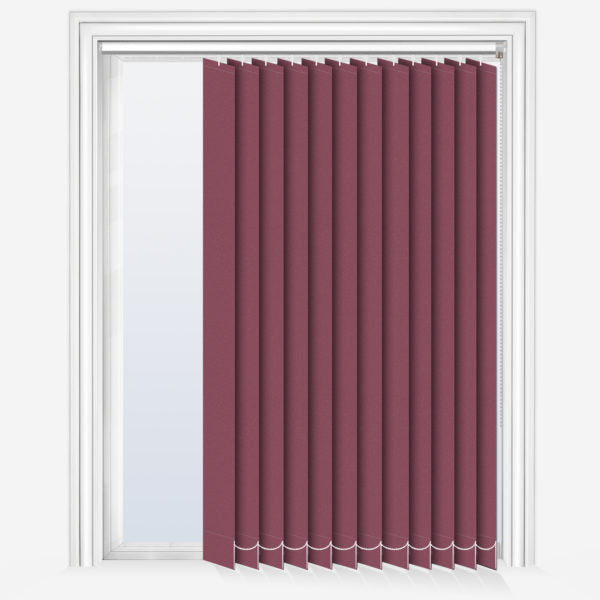 Matte Pastel Cherry Blackout Vertical Blind