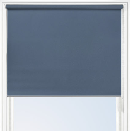 Navy Ash Blue Roller Blind