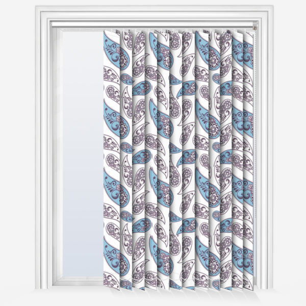 Paisley Flower Design Vertical Blind Blinds4value.co.uk