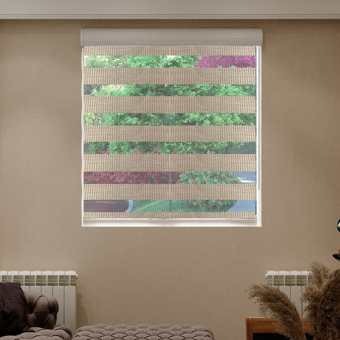 Pale Rose Pink Day and Night Blind Blinds4value.co.uk