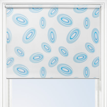 Blue Circles Roller Blind