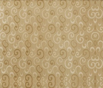 Brown Swirling Leaves Jacquard Roller Blind