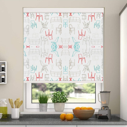 Furniture Icons Roller Blind