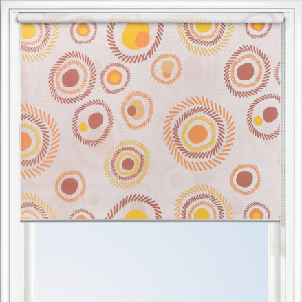 Retro Sunny Circles Roller Blind