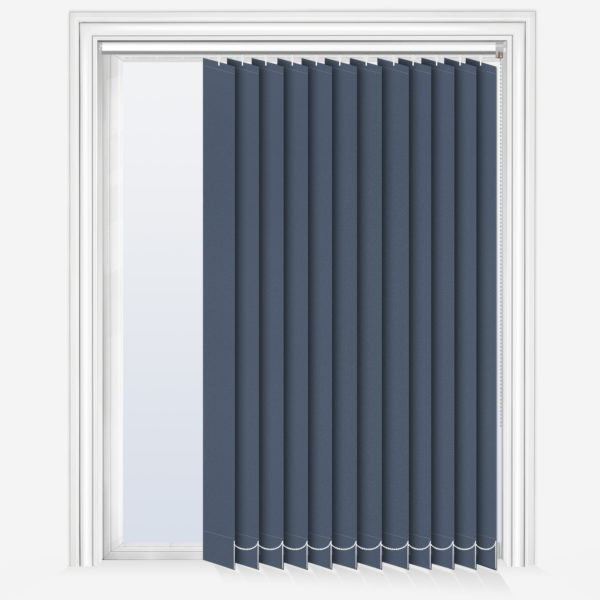 Navy Ash Blue Vertical Blind